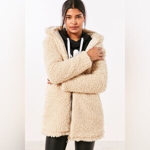 Urban Outfitters Ecote Ziggy Oversized Sherpa Coat